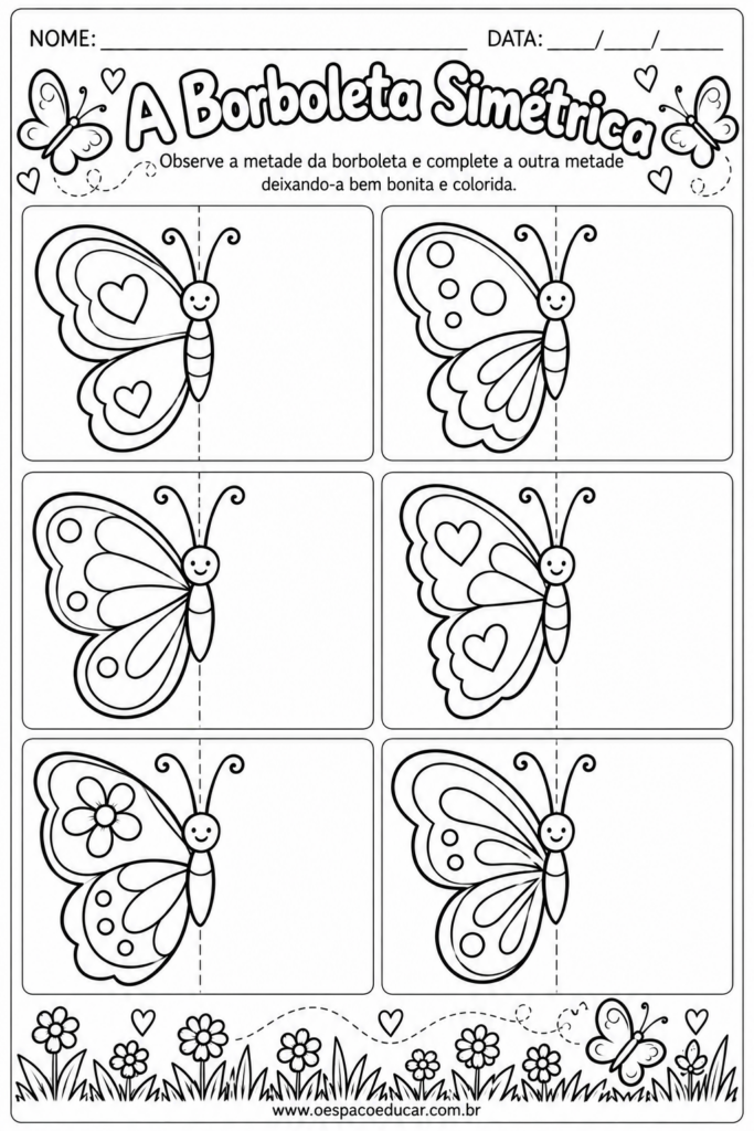 A Borboleta Simétrica_ Atividade Infantil
