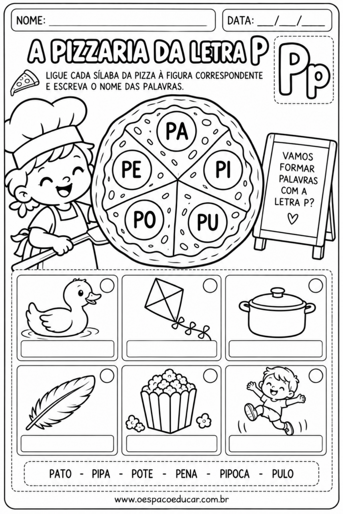 A Pizzaria da Letra P