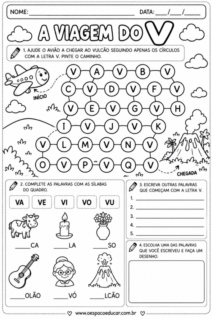 Atividade Infantil_ A Viagem do V