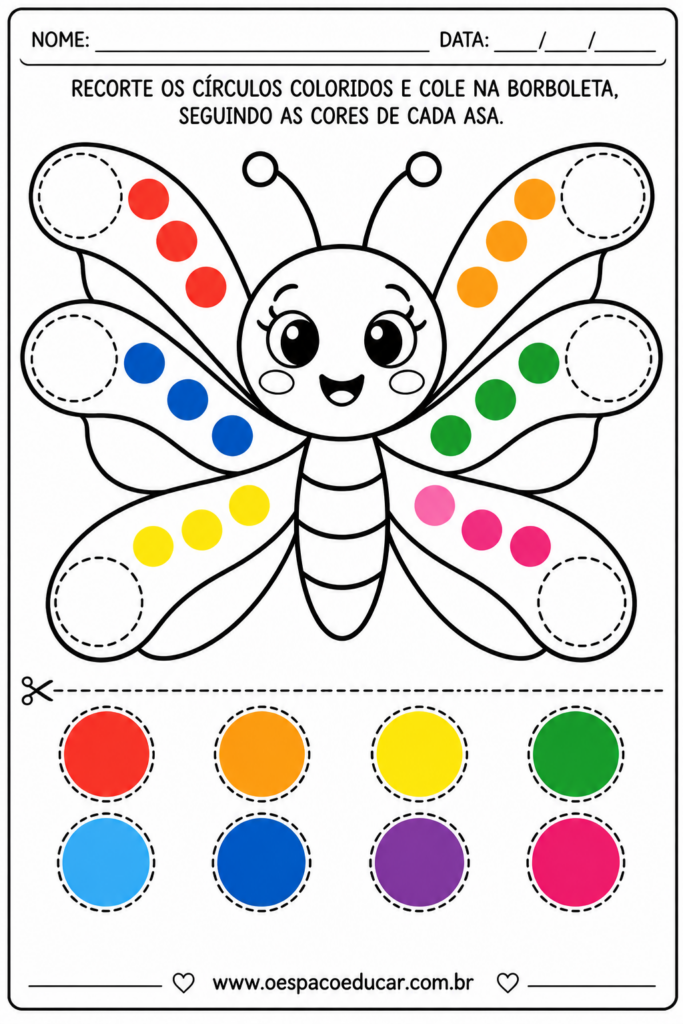 Atividade da Borboleta Colorida