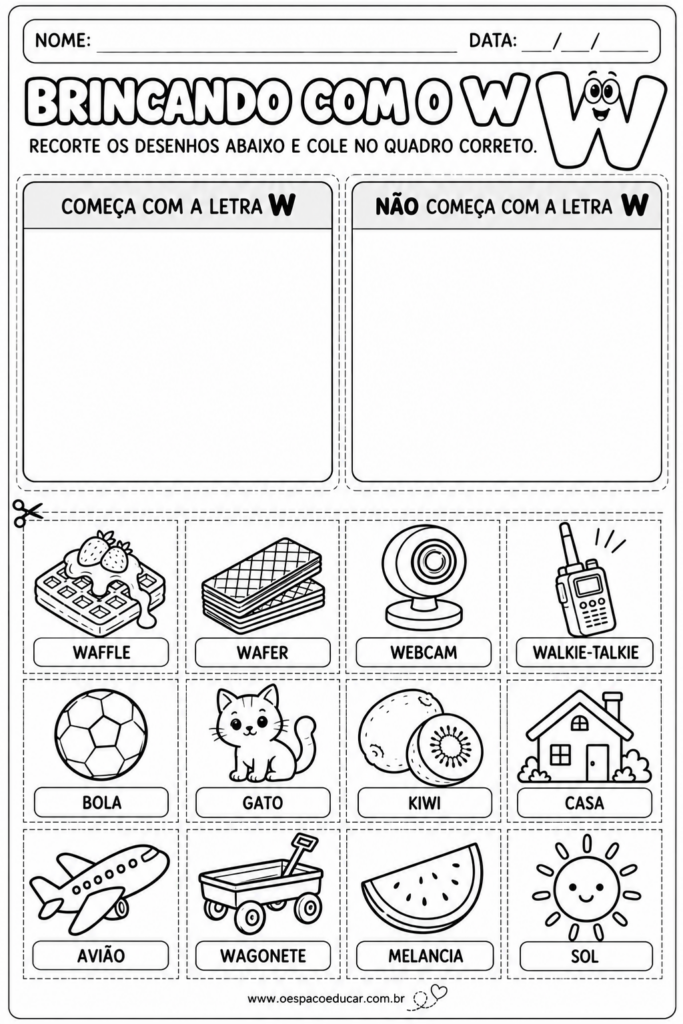 Atividade de Recorte_ Letra W