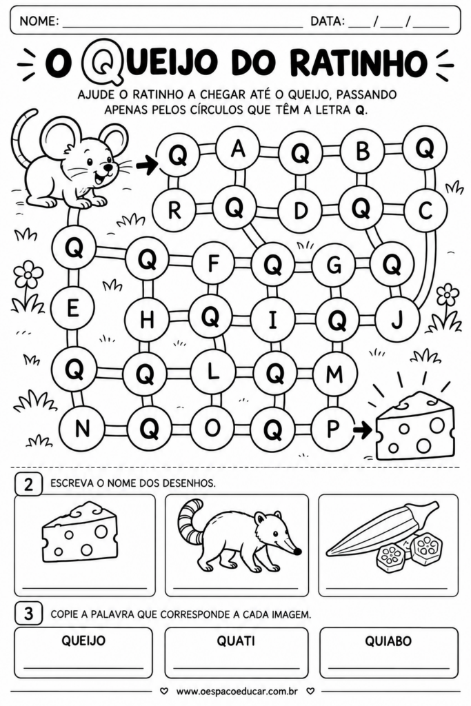 Atividade do Ratinho e a Letra Q (1)
