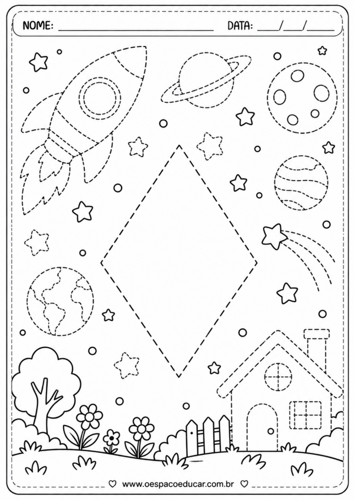 Fichário Espacial para Traçar e Colorir