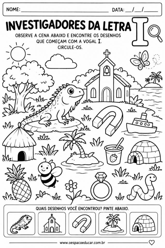 Investigadores da Letra I no Parque