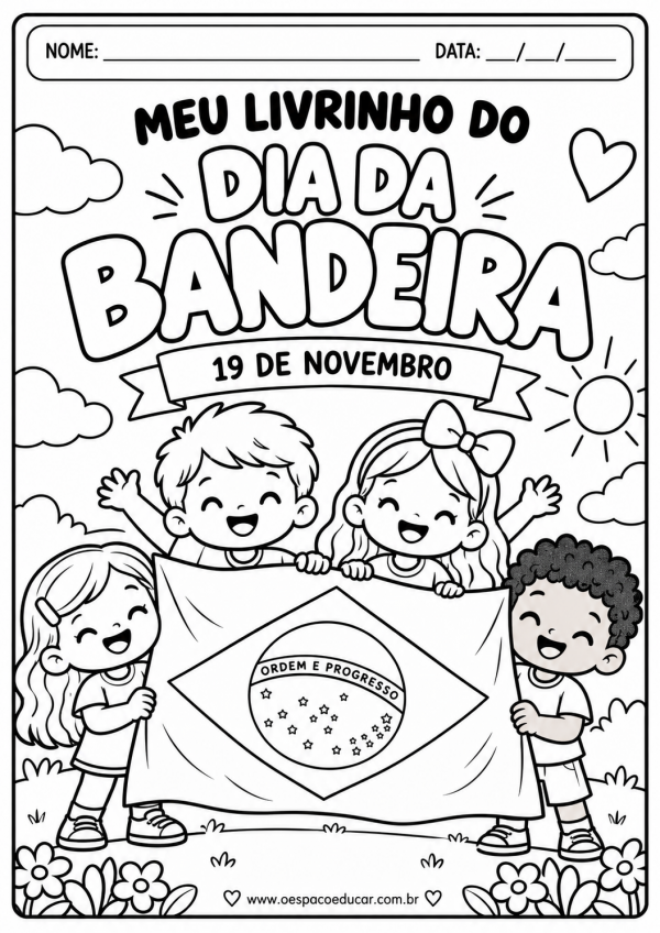 Livrinho de atividades dia da bandeira!