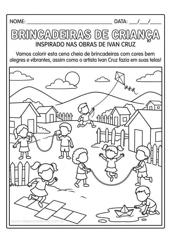 Dia das Crianças: atividades inspiradas nas obras de Ivan Cruz!